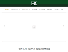 Tablet Screenshot of heinklaver.nl